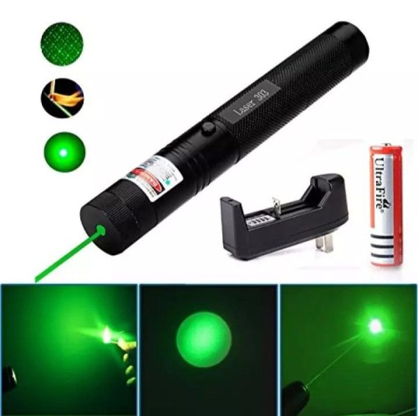 Rechargeable Powerful Green Laser Pointer Long Range 4+ Km